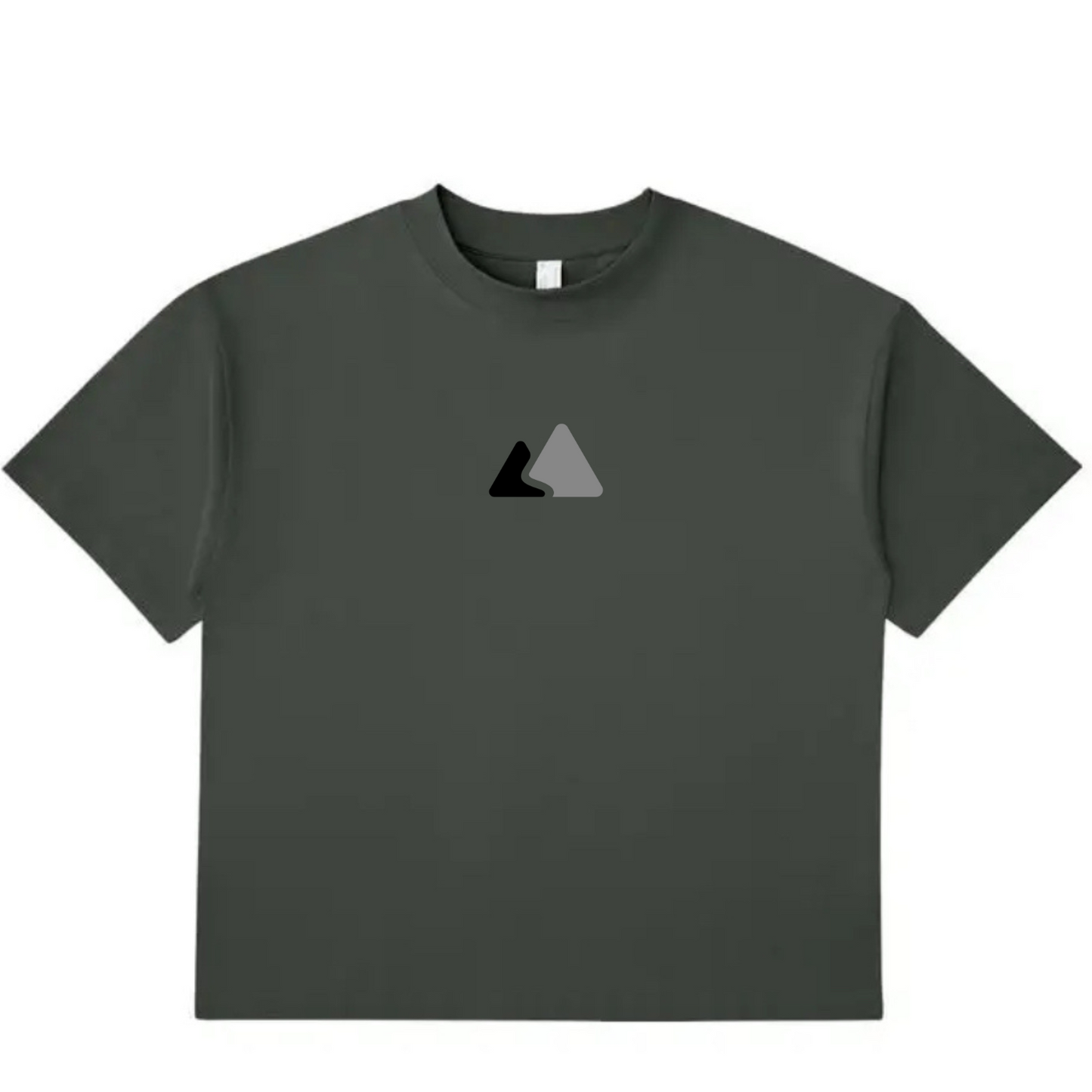 T-Shirt mit überschnittenen Schultern und schwerem Saum