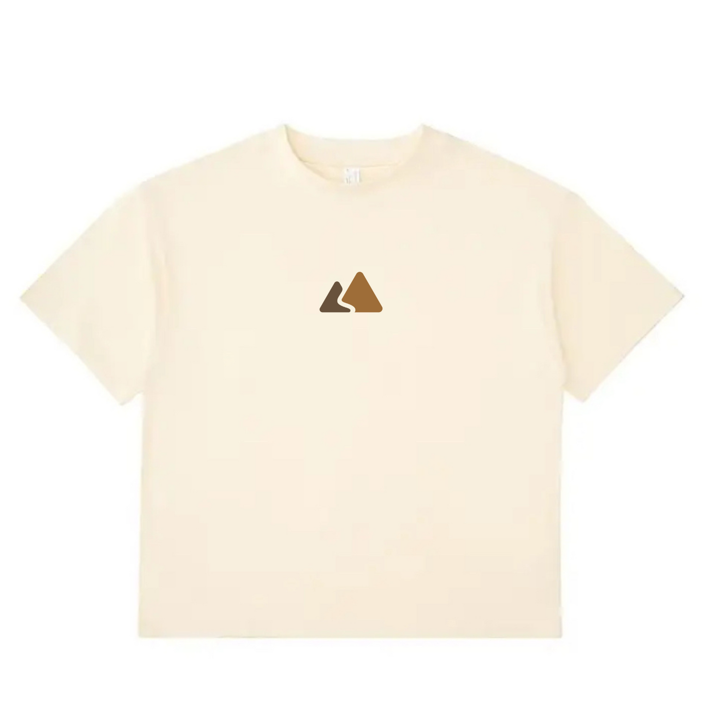 T-Shirt mit überschnittenen Schultern und schwerem Saum