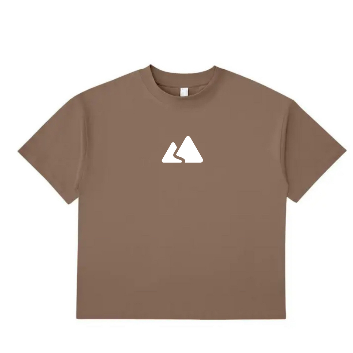 T-Shirt mit überschnittenen Schultern und schwerem Saum