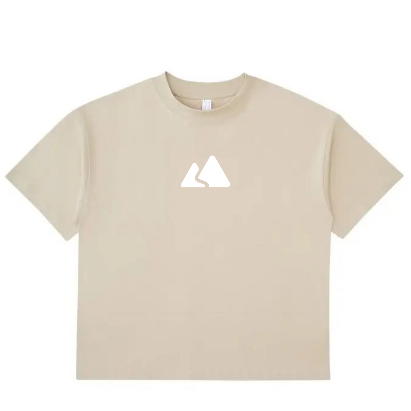 T-Shirt mit überschnittenen Schultern und schwerem Saum